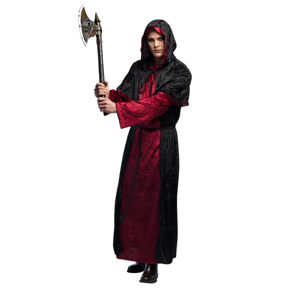 Totenkopf-Axt 68 cm – Halloween-Accessoire
