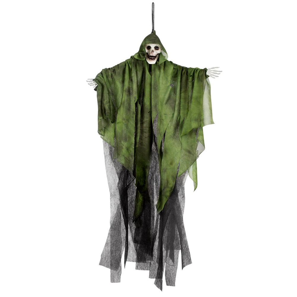 Hängender Totenkopf-Geist, 65 cm – Halloween-Dekoration