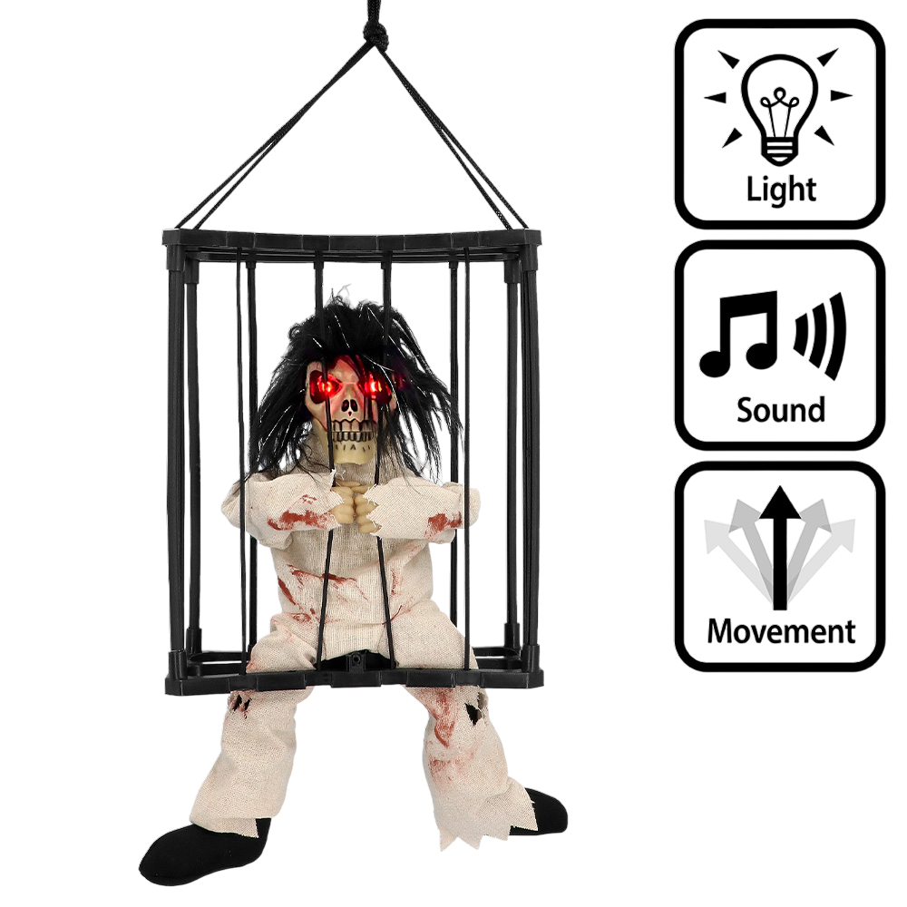 Hängender Geister-Gefangener 28 x 23 x 9,5 cm – Halloween-Dekoration
