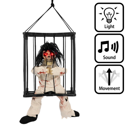 Hängender Geister-Gefangener 28 x 23 x 9,5 cm – Halloween-Dekoration