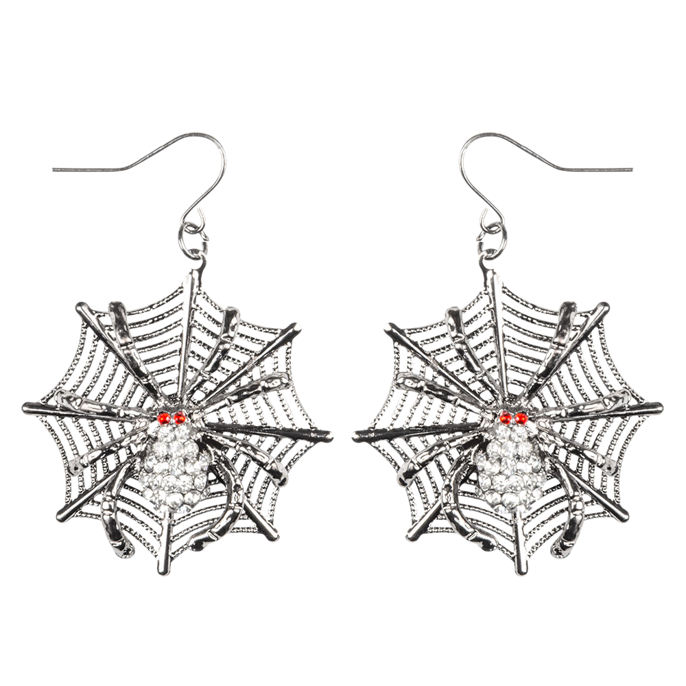 Spinnen-Ohrringe – Halloween-Accessoire