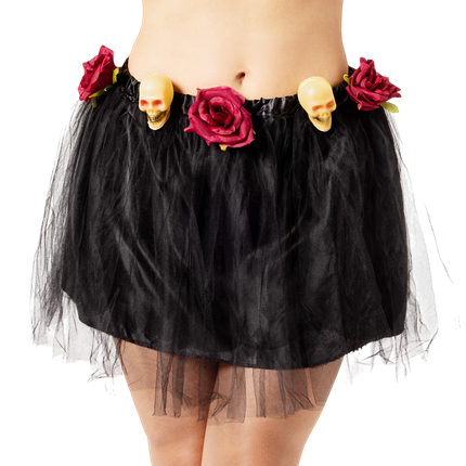 Schwarzes Tutu mit Totenkopf – Dia de los Muertos – Tag der Toten