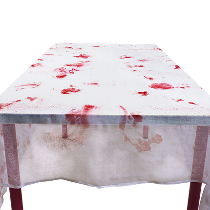 Blutbefleckte Tischdecke mit Blutspuren, 150 x 180 cm – Halloween