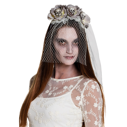 Zombie-Totenkopf-Stirnband – Halloween-Accessoire
