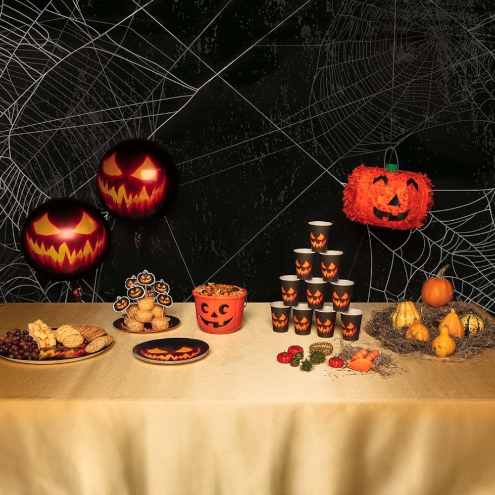 10er-Set Becher „Gruseliger Kürbis“ 25 cl – Halloween