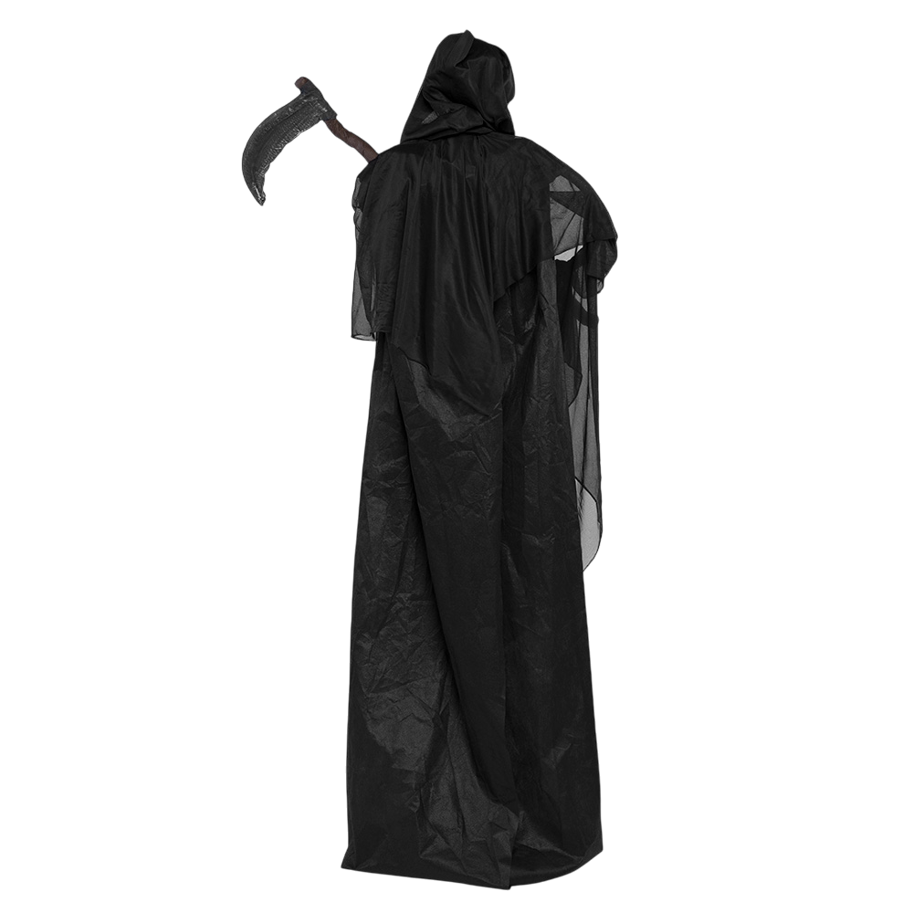 Bewegliche Skelettpuppe „Sensenmann“ mit Sense, 183 cm – Halloween