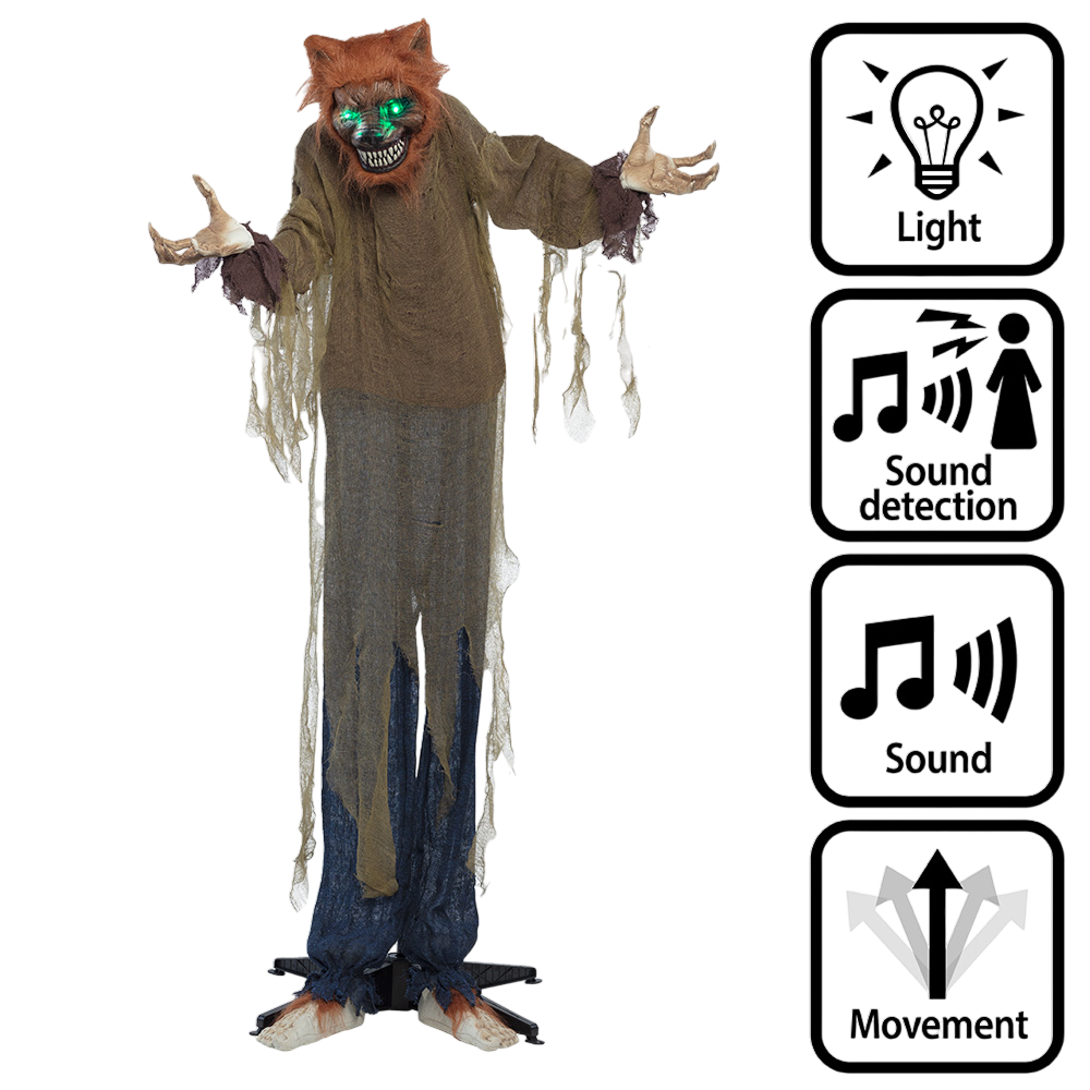 Werwolf in Menschengröße 160 cm – Halloween-Dekoration