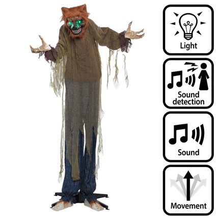 Werwolf in Menschengröße 160 cm – Halloween-Dekoration