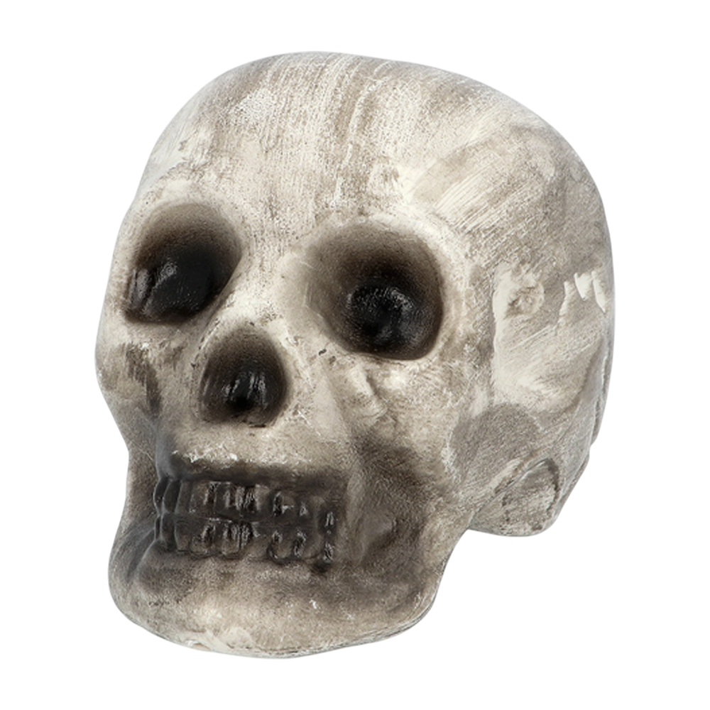 6er-Set Totenköpfe und Knochen – Halloween-Dekoration