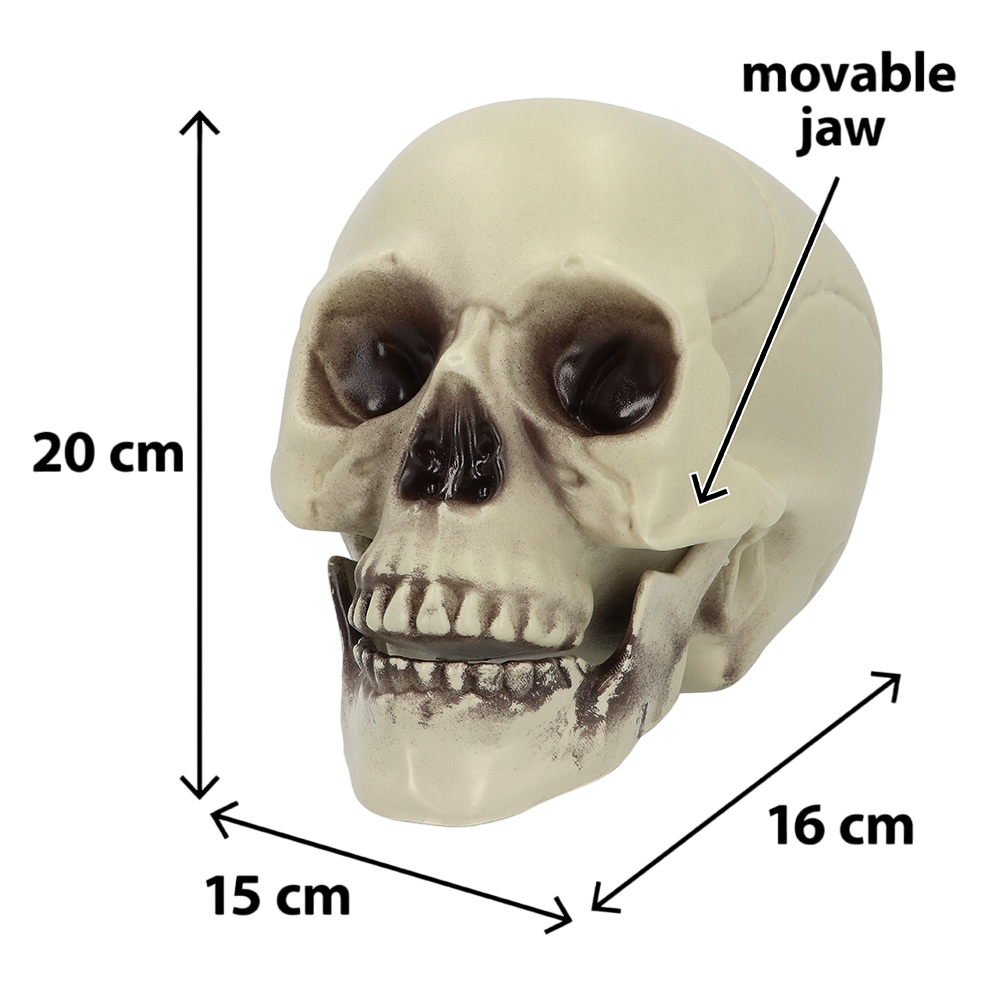 Dekorativer Totenkopf 15 x 20 x 16 cm – Halloween