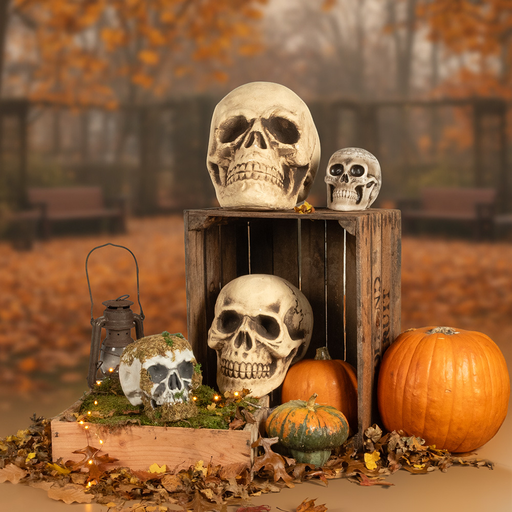 Dekorativer Totenkopf 15 x 20 x 16 cm – Halloween