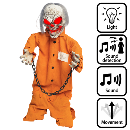 Zum Tode verurteilter Gefangener, 100 cm – Halloween-Dekoration