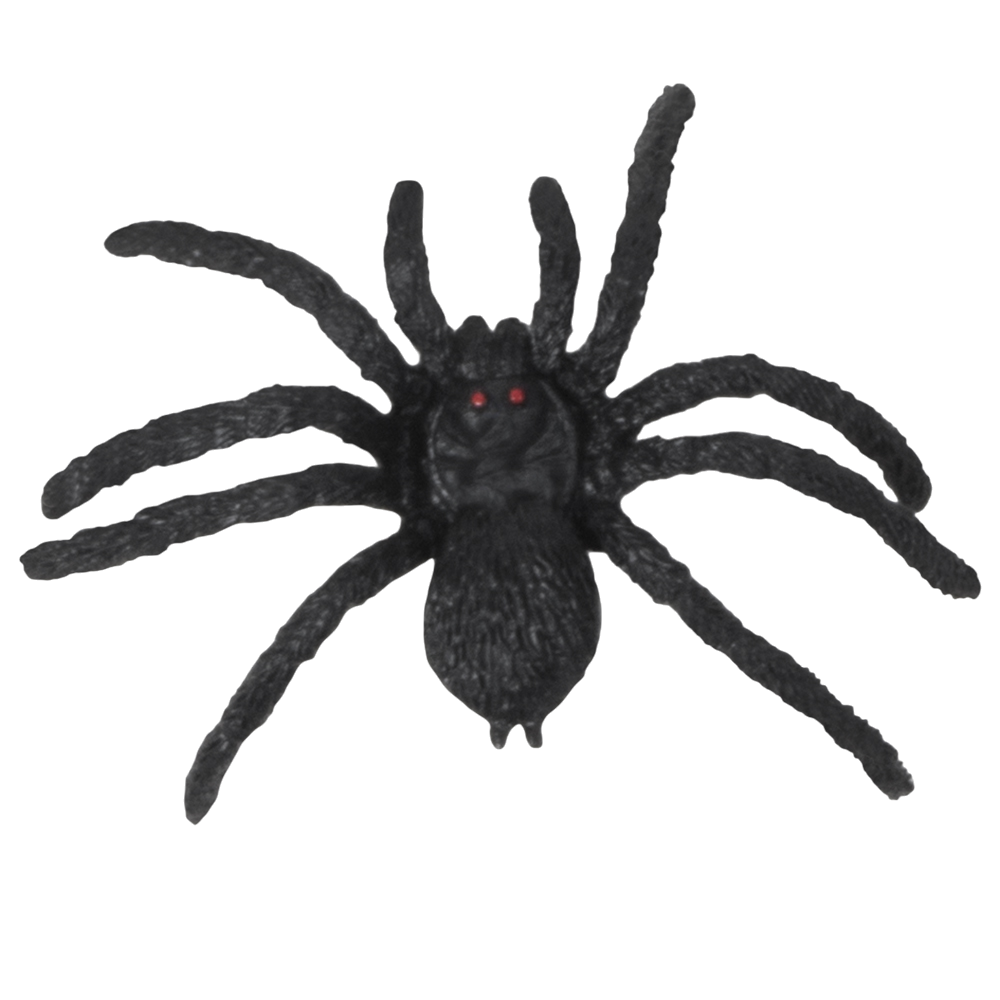 12er-Set Spinnen, 5 x 6 cm – Halloween-Dekoration