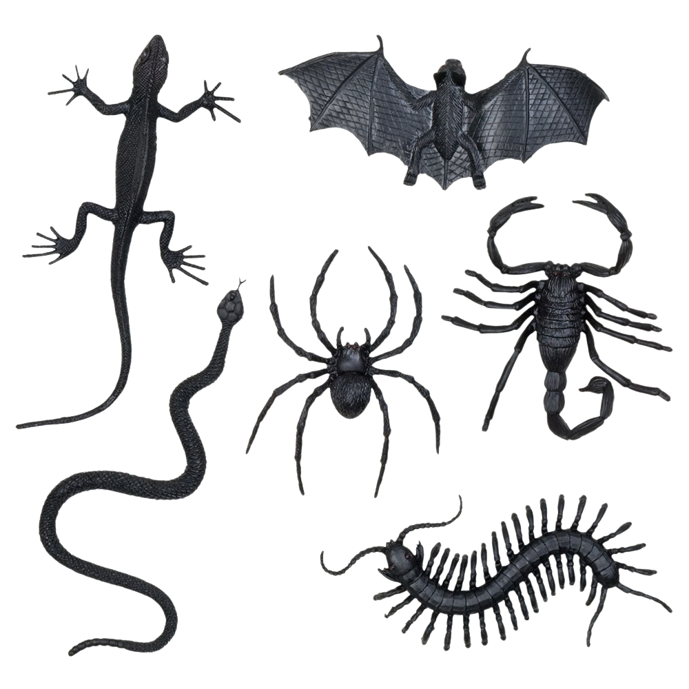 6er-Set gruselige Kreaturen – Halloween-Dekoration