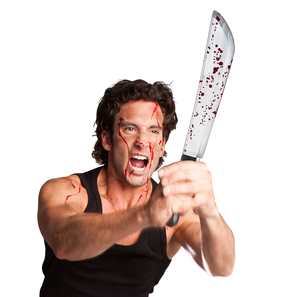 Horror-Machete, 53 cm – Halloween-Kostümzubehör