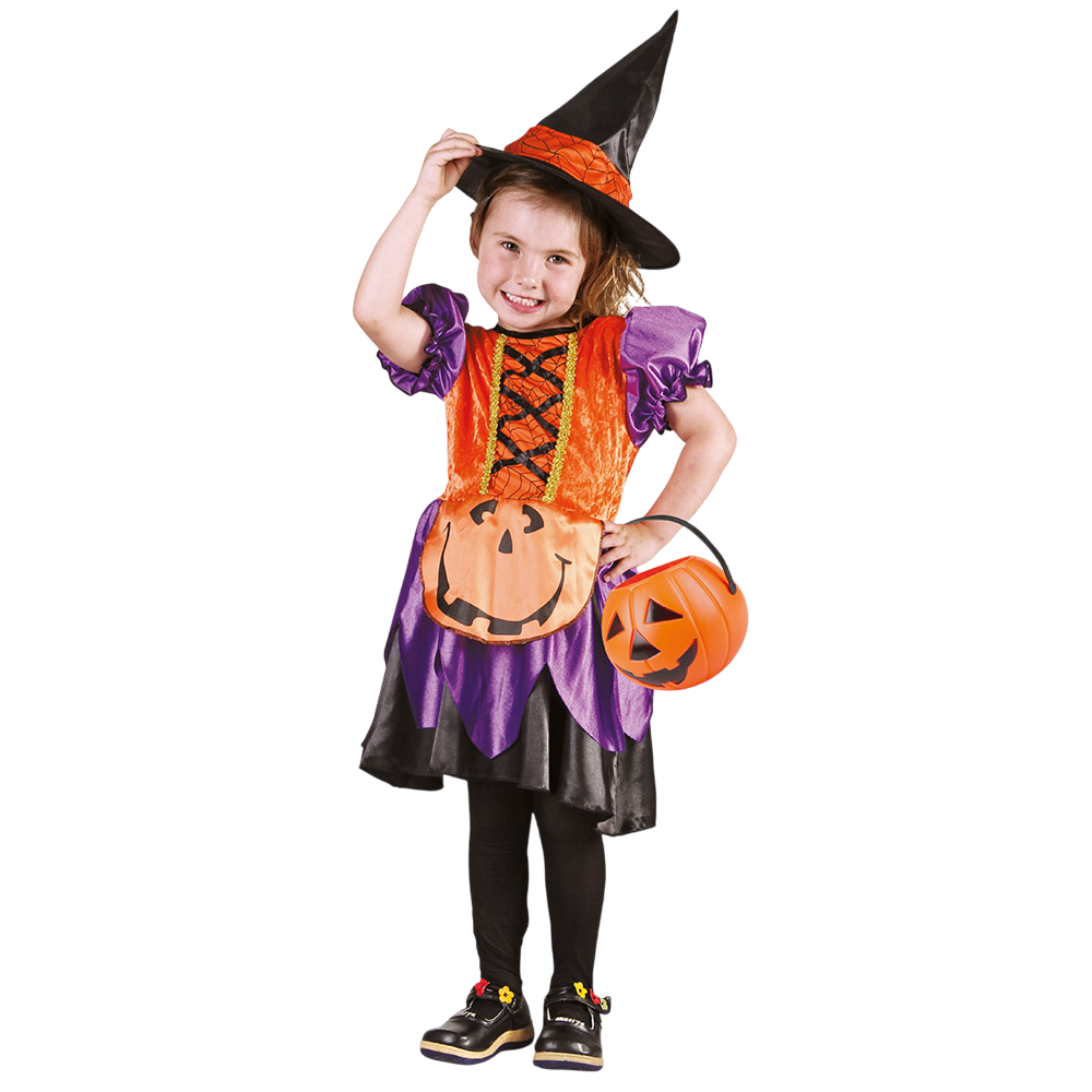 Eimer „Kürbis orange“ 14 x 16 cm – Halloween-Süßigkeitenkorb