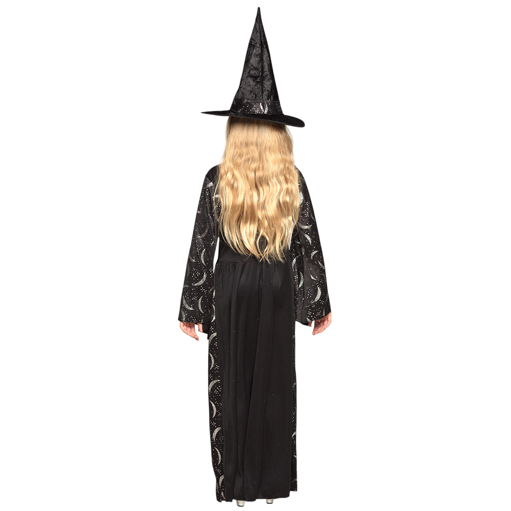 Hexenkostüm für Mädchen von 7 bis 9 Jahren – Halloween-Kostüm