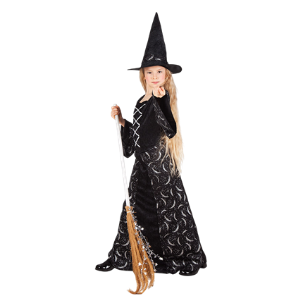 Hexenkostüm für Mädchen, 10–12 Jahre – Halloween-Kostüm