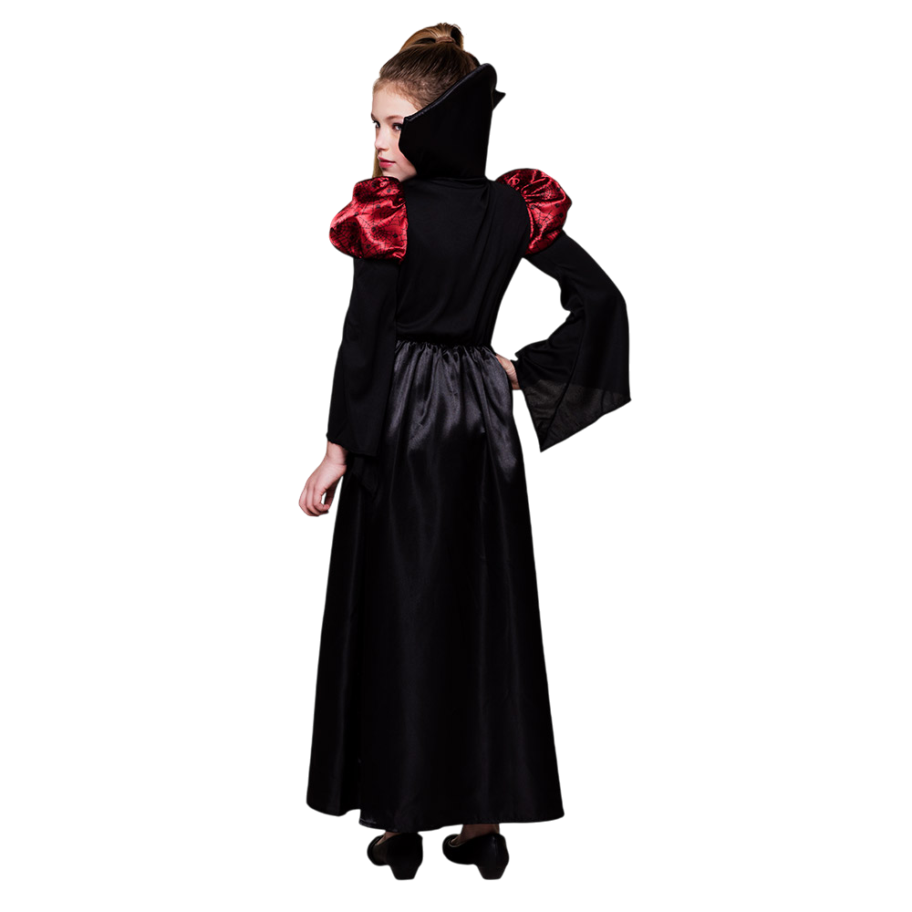 Vampir-Königin-Kostüm für Mädchen von 10 bis 12 Jahren – Halloween
