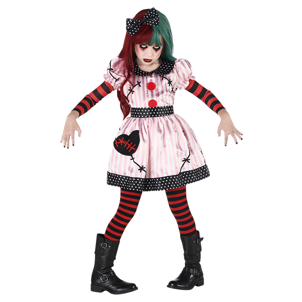 Kostüm „Besessene Puppe“ für Mädchen von 5–6 Jahren – Halloween