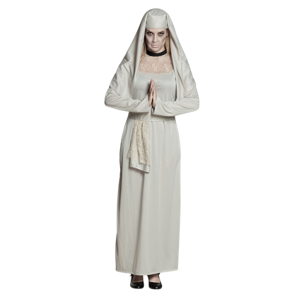 Kostüm „Geisternonne“ für Damen, Größe 36/38 – Halloween