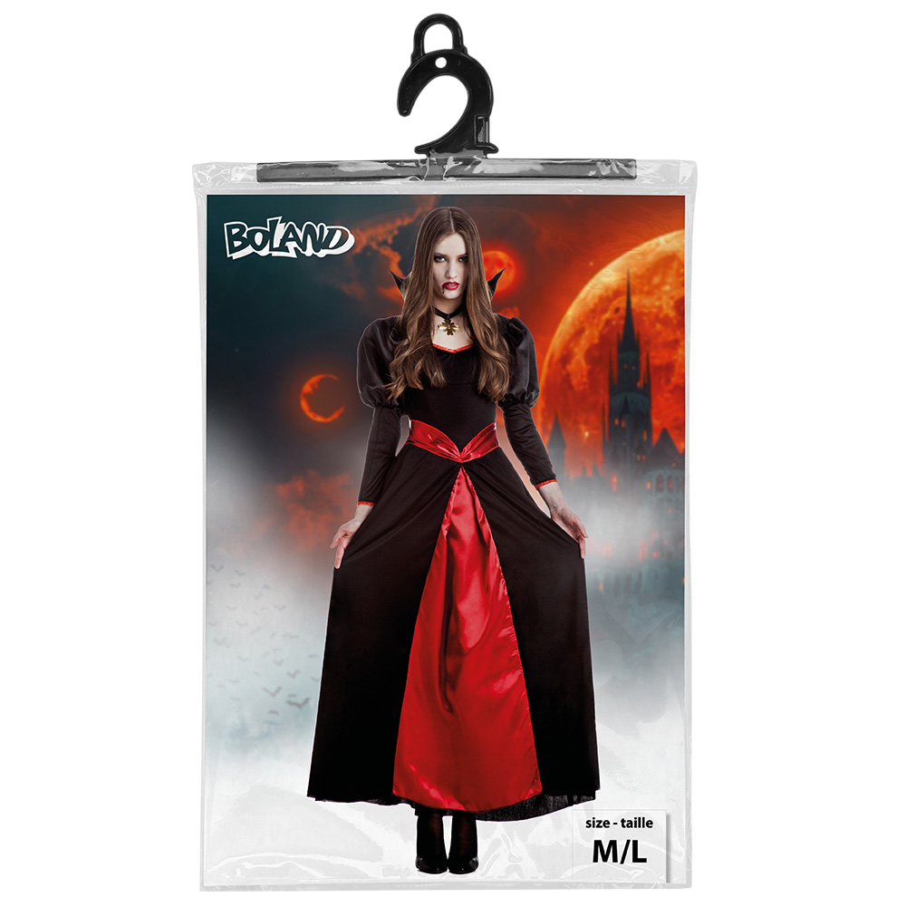 Vampir-Kostüm für Damen, Größe M/L – Halloween