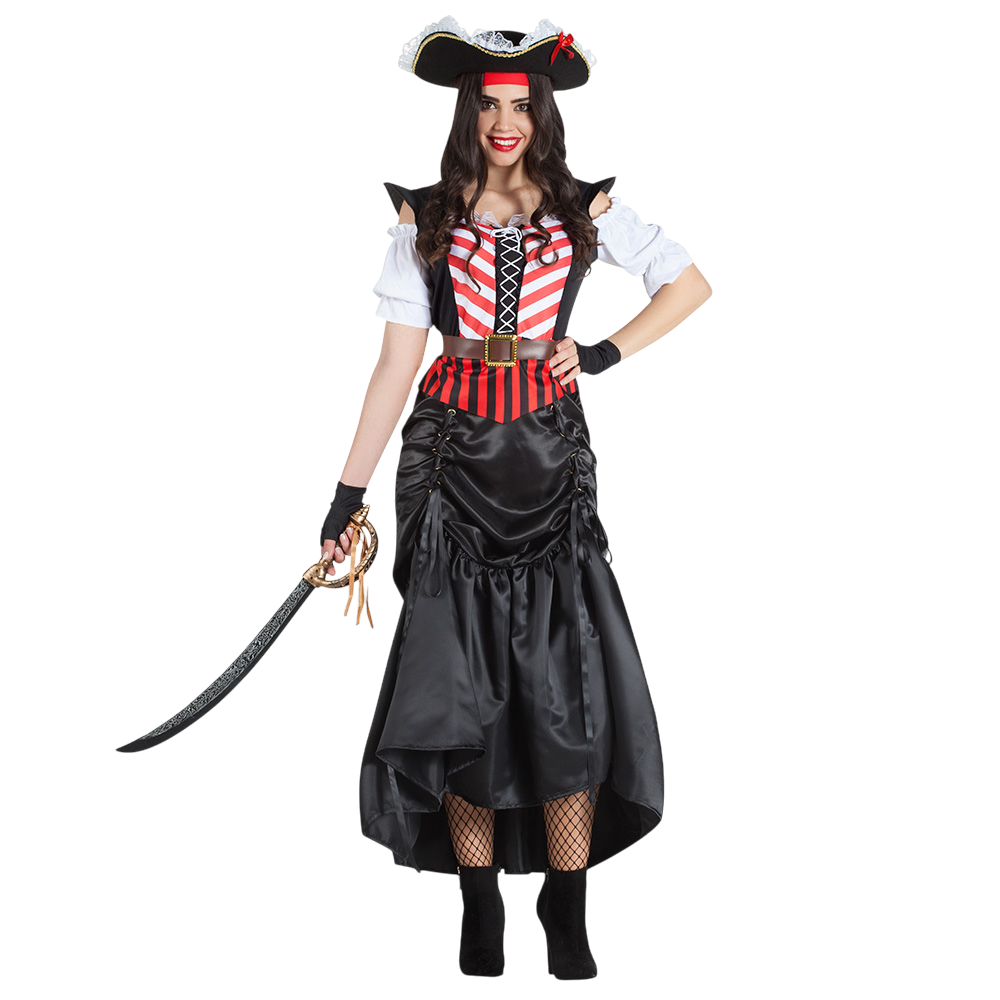 Piratenkostüm für Damen, Größe M/L – Halloween