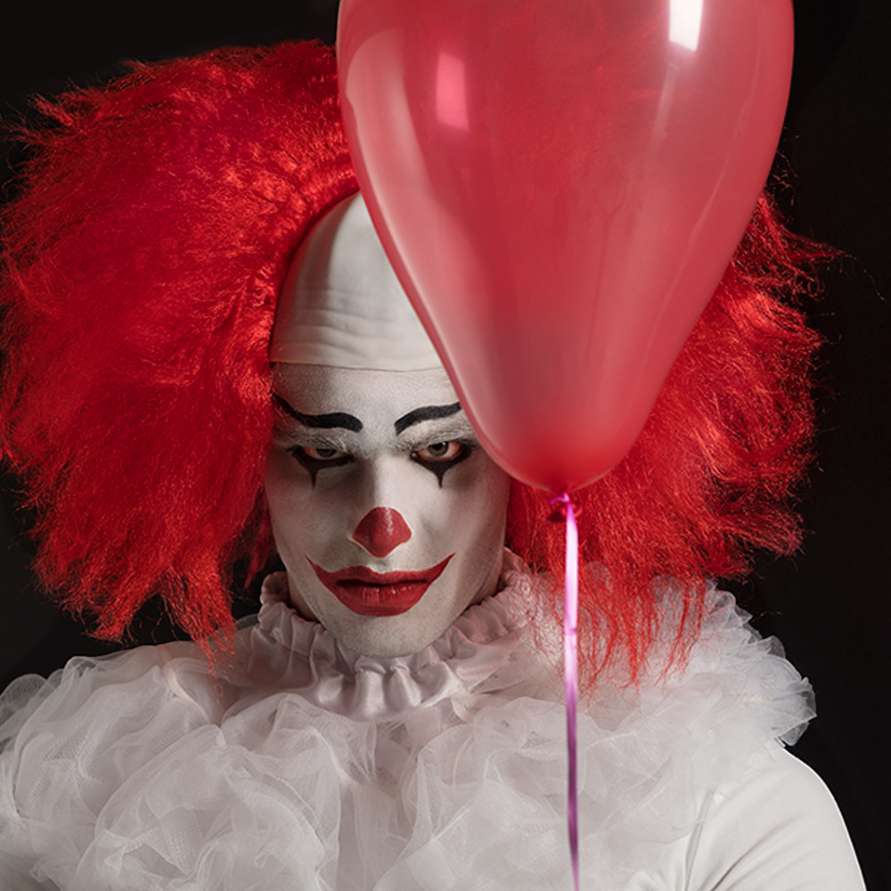 Horror-Clown-Perücke – Halloween-Kostüm