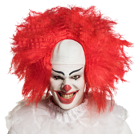 Horror-Clown-Perücke – Halloween-Kostüm