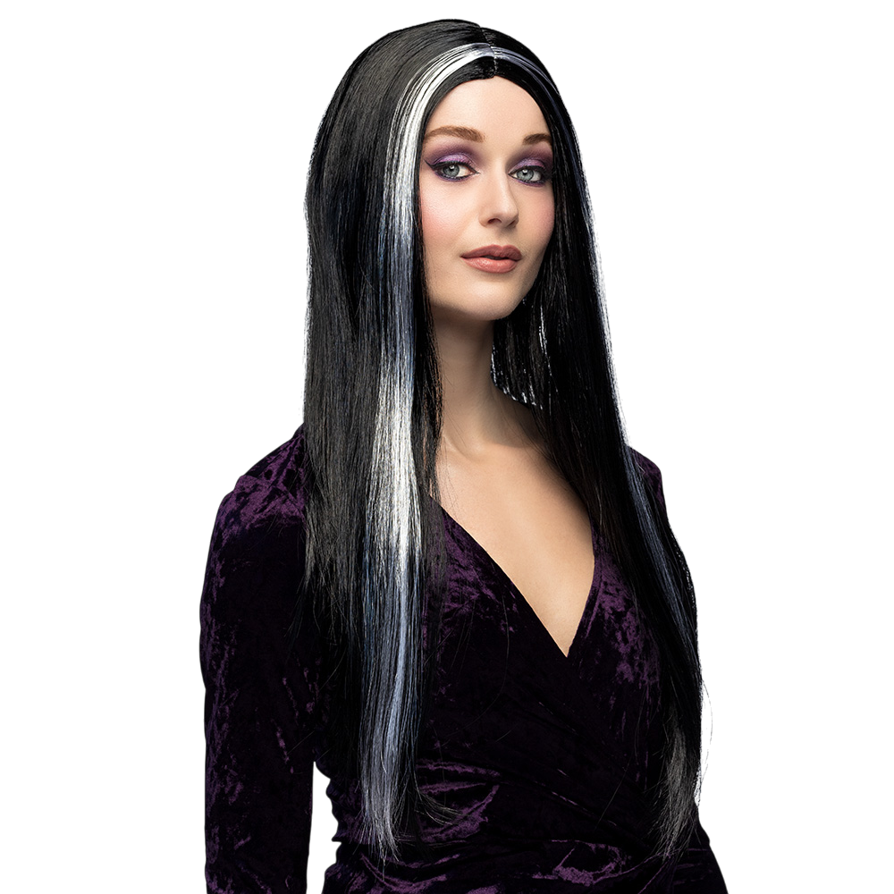 Perücke „Schwarze Hexe“ – Halloween-Kostüm