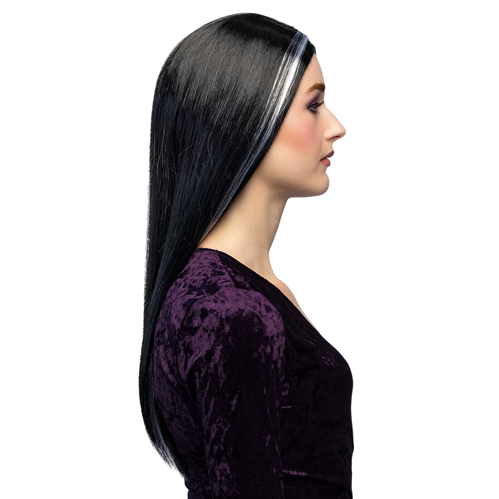 Perücke „Schwarze Hexe“ – Halloween-Kostüm
