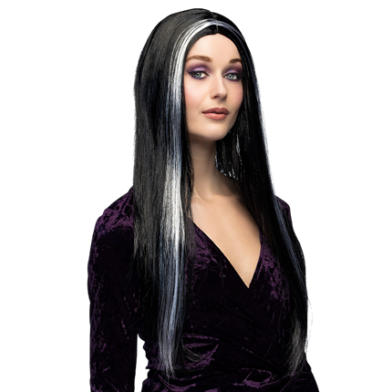 Perücke „Schwarze Hexe“ – Halloween-Kostüm
