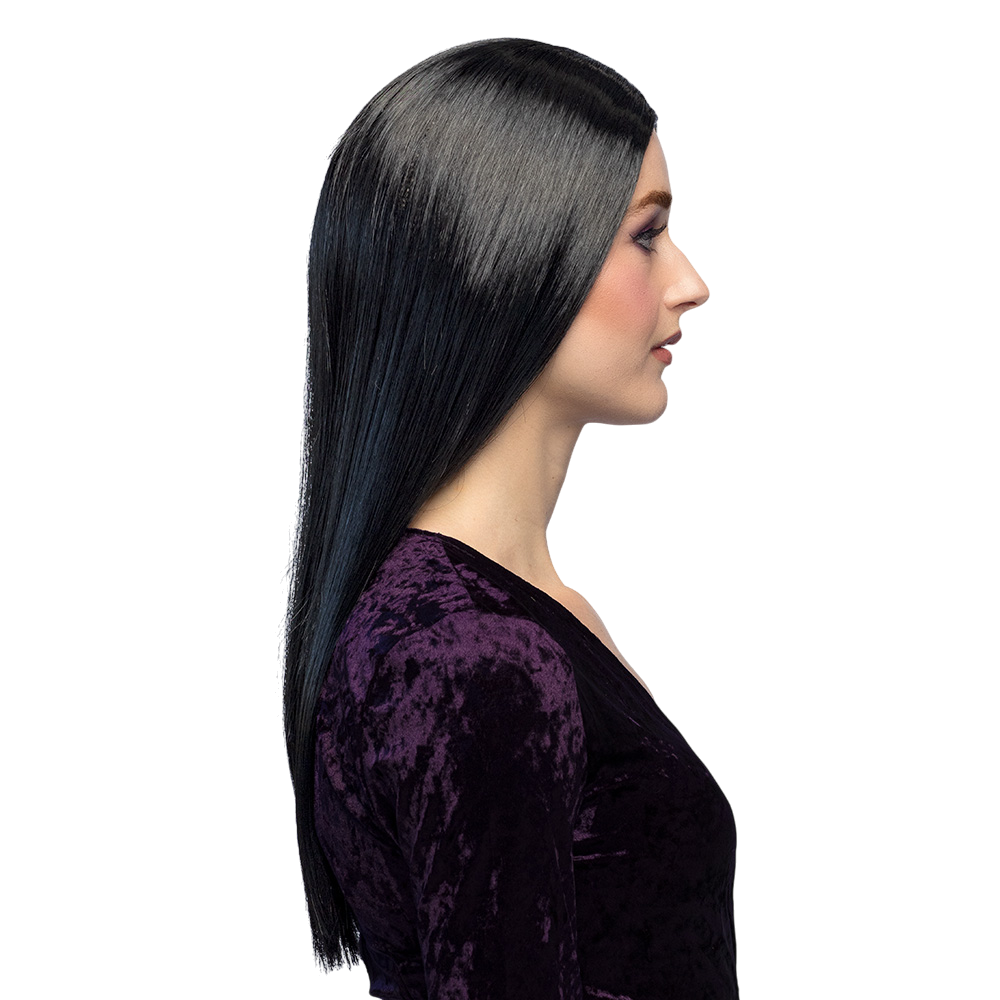 Perücke „Schwarze Hexe“ – Halloween-Kostüm