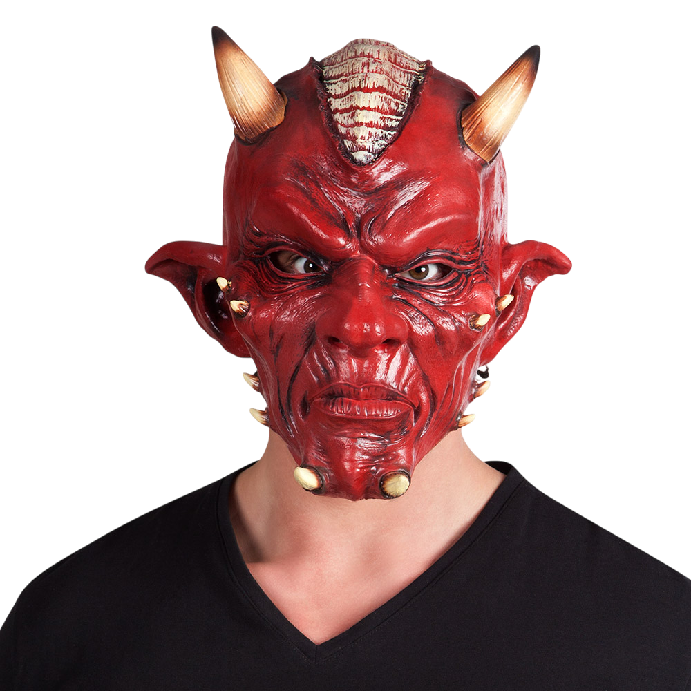 Latexmaske „Teufel“ – Halloween-Maske