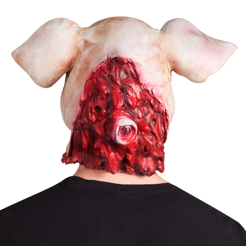 Blutige Latex-Schweine-Maske – Halloween-Horror-Maske