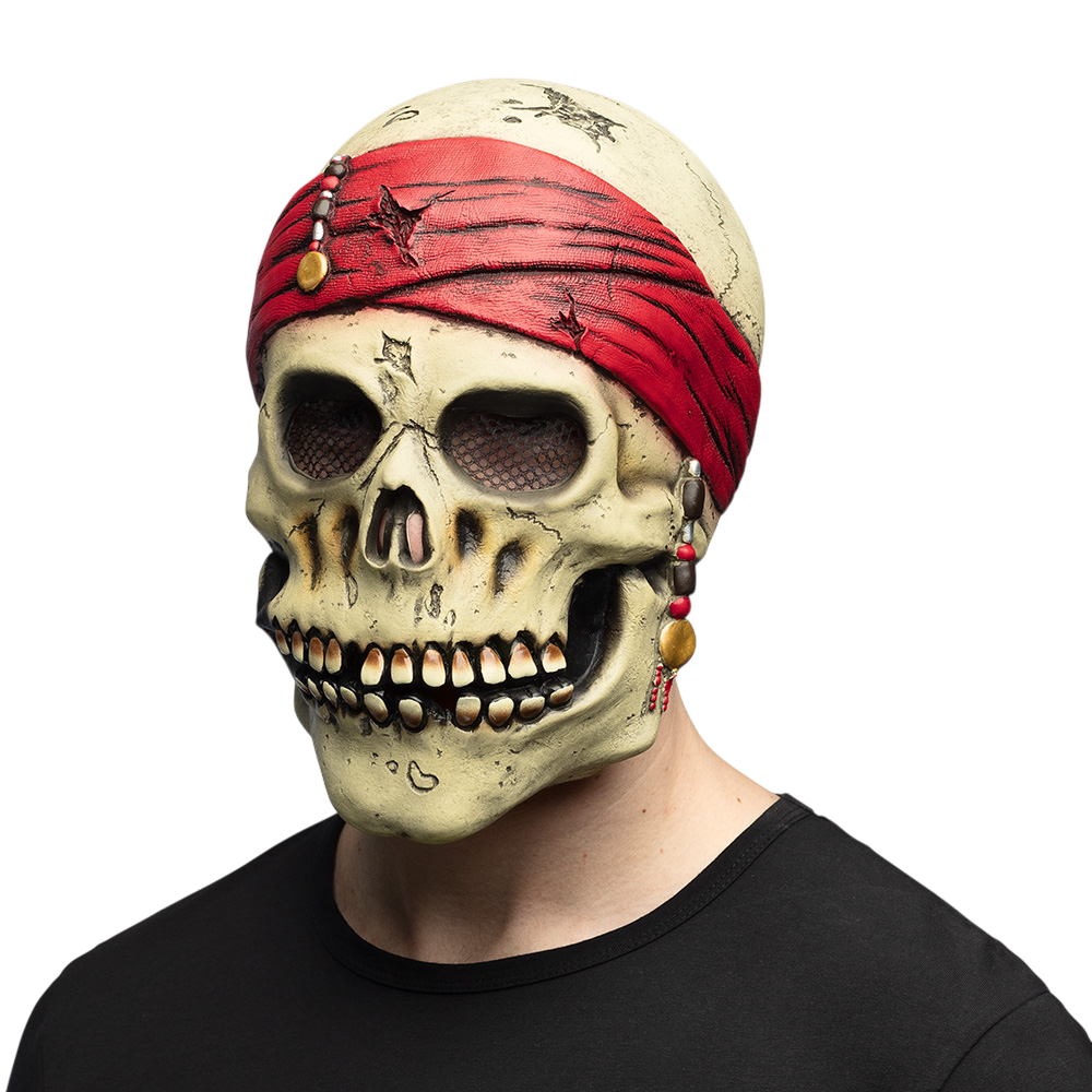 Latex-Piratenmaske – Halloween-Kostüm