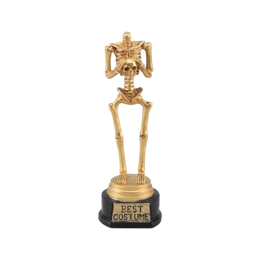 Skelett-Trophäe, 18 cm – Halloween-Auszeichnung