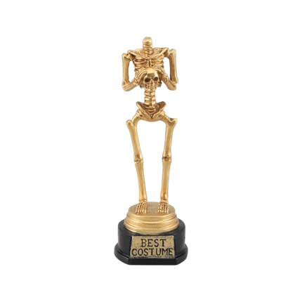 Skelett-Trophäe, 18 cm – Halloween-Auszeichnung