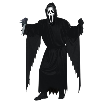 3-teiliges „Ghost Face“-Dekoset, 180 cm – Halloween