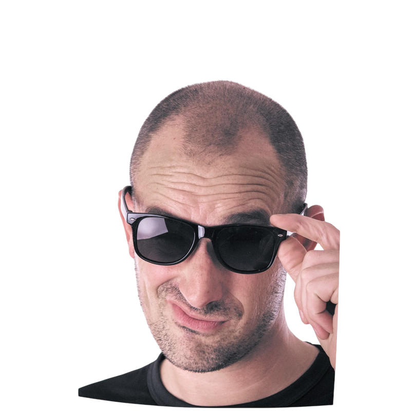 Schwarze, quadratische Blues-Brille – Kostümzubehör