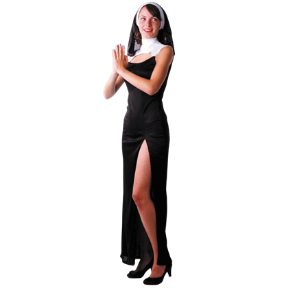 Sexy Nonnenkostüm für Damen – Halloween-Kostüm