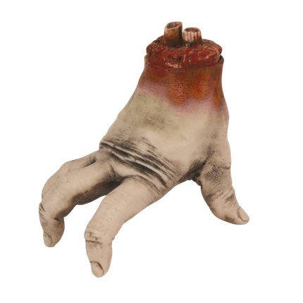 Abgetrennte, blutüberströmte Hand – Halloween-Requisite