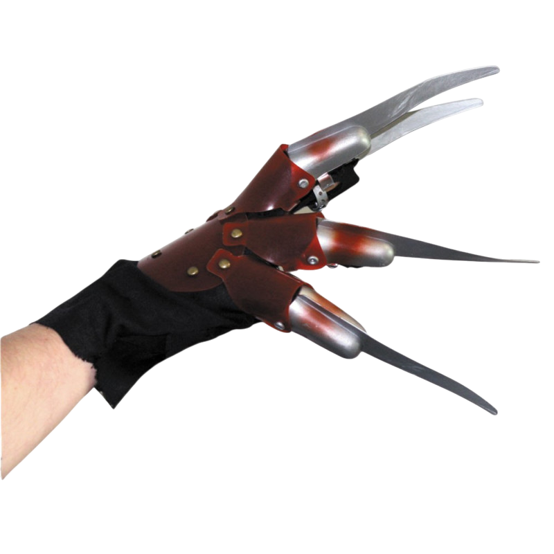 Handschuh mit Metallklingen – Halloween-Kostümzubehör im Horror-Stil