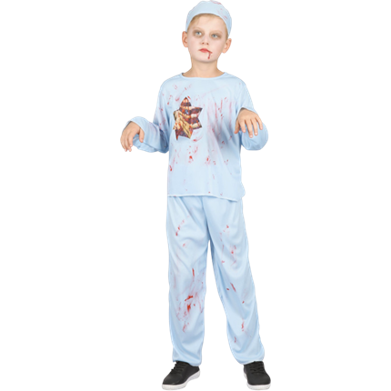 Kostüm „Blutverschmierter Zombie-Doktor“ für Kinder von 4 bis 6 Jahren – Halloween