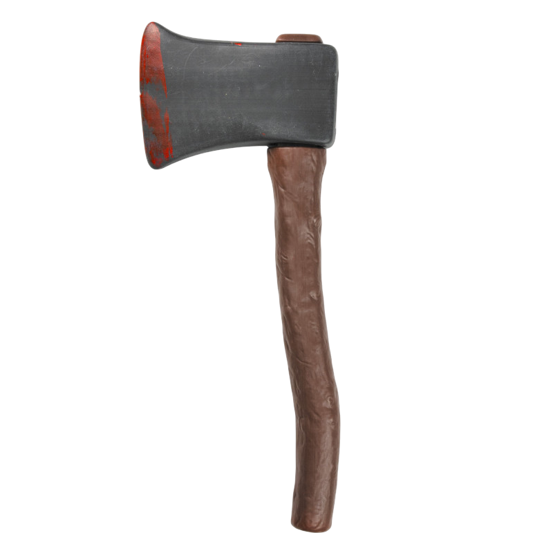 Blutbefleckte Axt, 38 cm – Halloween-Kostümzubehör