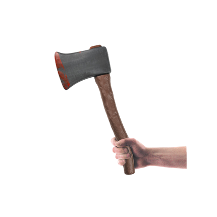 Blutbefleckte Axt, 38 cm – Halloween-Kostümzubehör
