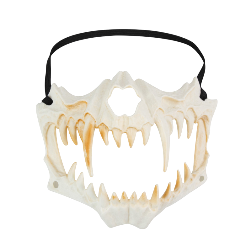 Kiefer-Skelettmaske mit Zähnen – Halloween-Accessoire
