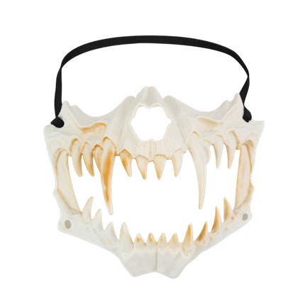 Kiefer-Skelettmaske mit Zähnen – Halloween-Accessoire