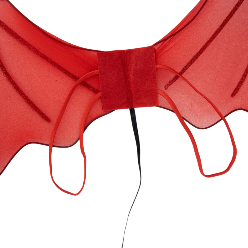 2-teiliges „Roter Teufel“-Set – Halloween-Kostümzubehör