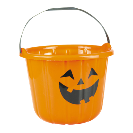 Kürbiseimer XL – Halloween-Süßigkeitenkorb